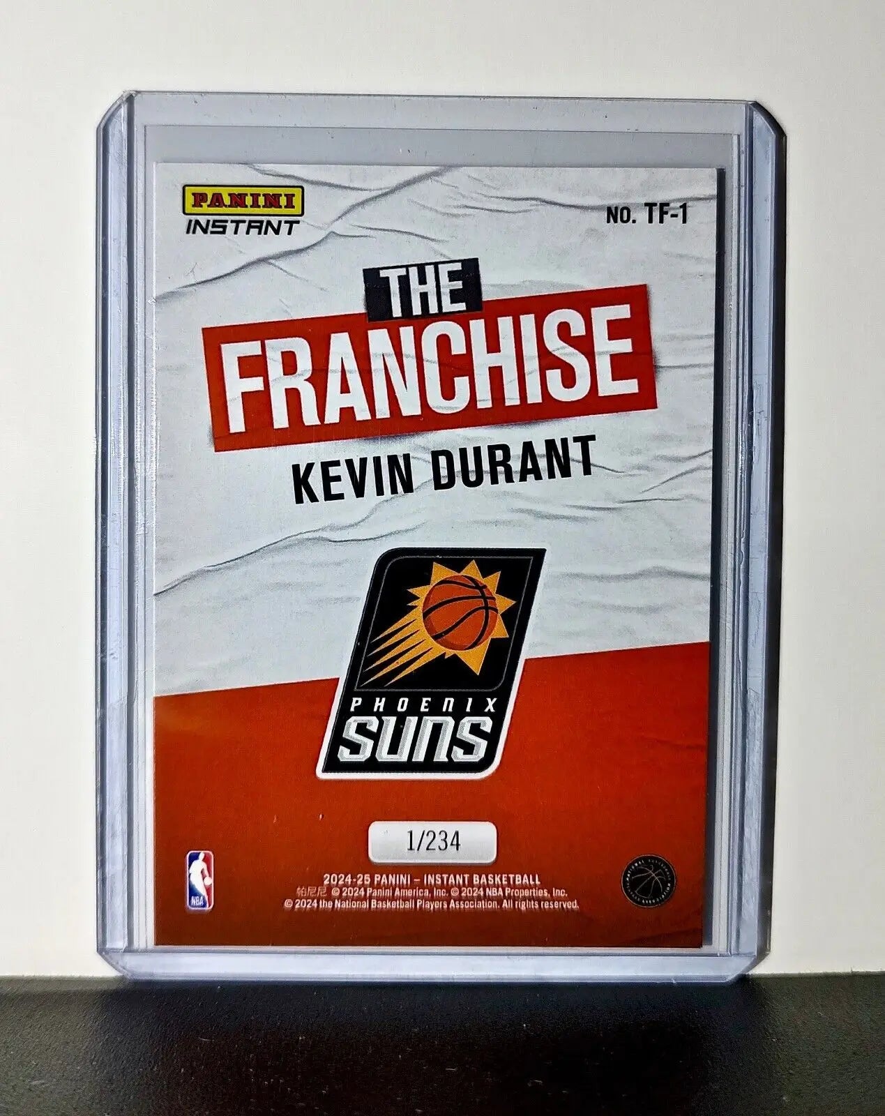 Kevin Durant 2024-25 Panini The Franchise NBA #1 Card Phoenix Suns 1/234 - Basketball Card Single