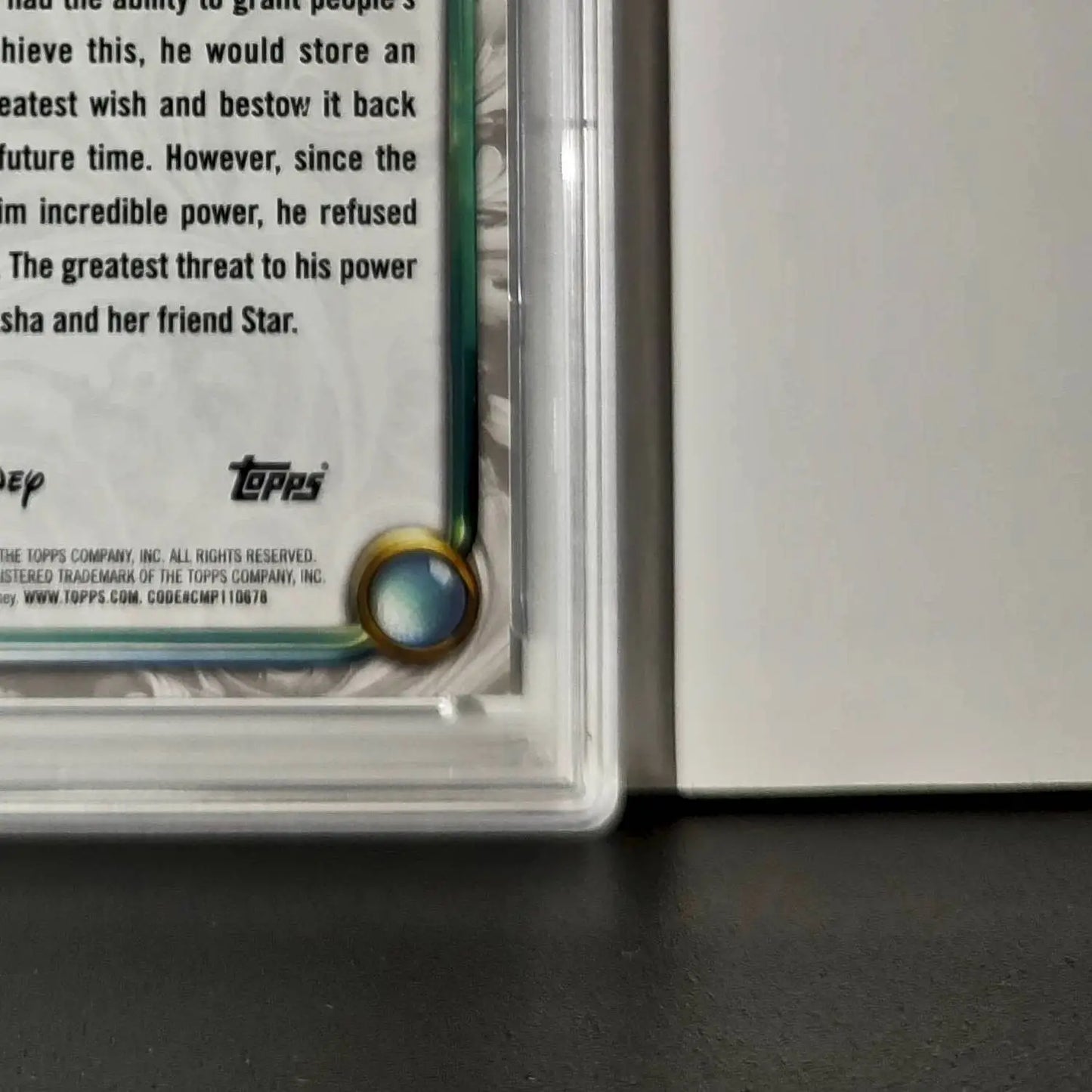 King Magnifico 2025 Topps Disney Wonder #100 Winter Variant Card Wish PSA 9 - Non-Sports Card Single