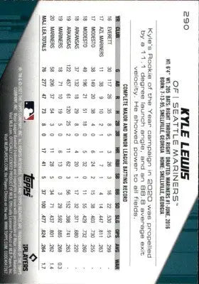 Kyle Lewis 2021 Topps Archives #290 Seattle Mariners - Baseball Card Single