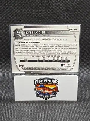 Kyle Lodise 2025 1st Bowman Chrome Draft Laser White Sox #BDC-144 - Baseball Card Single