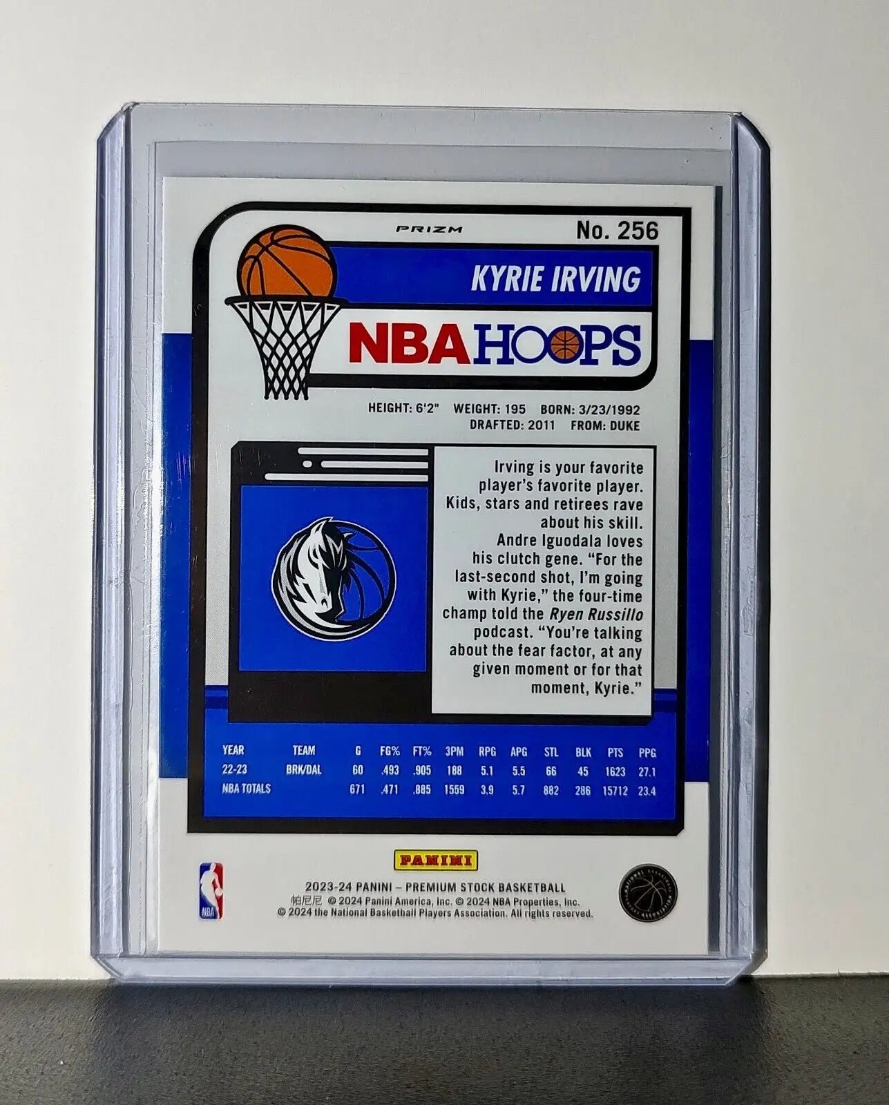 Kyrie Irving 2023-24 Panini Premium NBA Hoops #256 Pulsar Prizm Mavericks - Basketball Card Single
