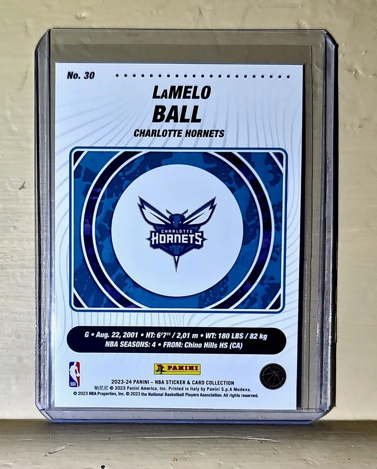 LaMelo Ball 2023-24 Panini NBA Basketball #30 Card Charlotte Hornets - Basketball Card Single