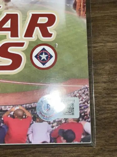 Lance Berkman Auto Baseball DVD case featuring Texas Rangers and Houston Astros Lone Star Program