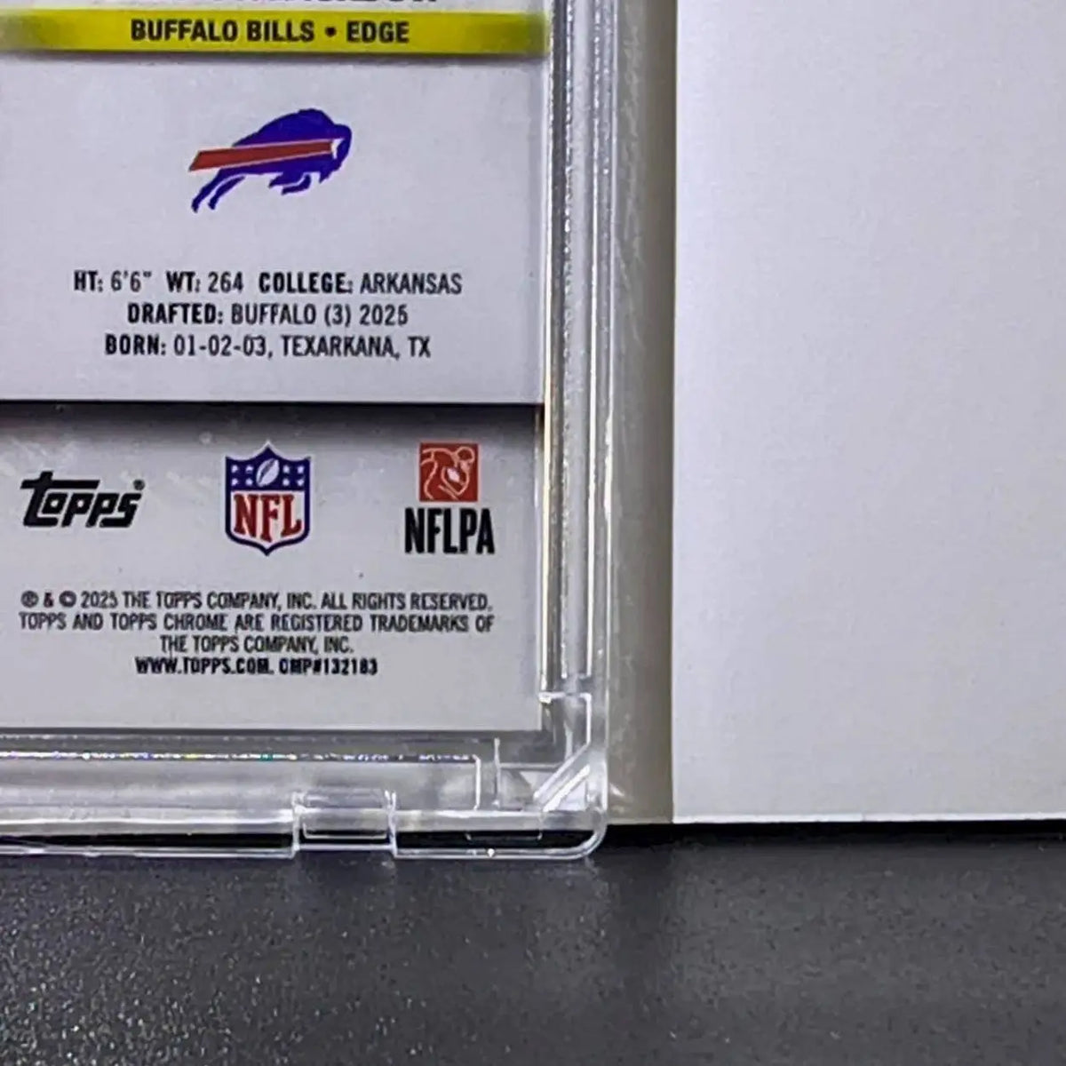 Landon Jackson Rookie 2025 Topps Chrome Cosmic Nucleus NFL #112 Buffalo Bills - Football Card Single