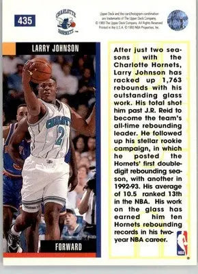 Larry Johnson - 1993-94 Upper Deck - #435 - Basketball - Basketball Card Single