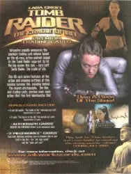 Laura Croft Tomb Raider Cradle of Life Trading Card Sell Sheet - Entertainment Memorabilia