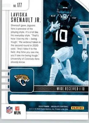 Laviska Shenault Jr. - 2020 Panini Absolute - #177 - Retail RC Football - Football Card Single