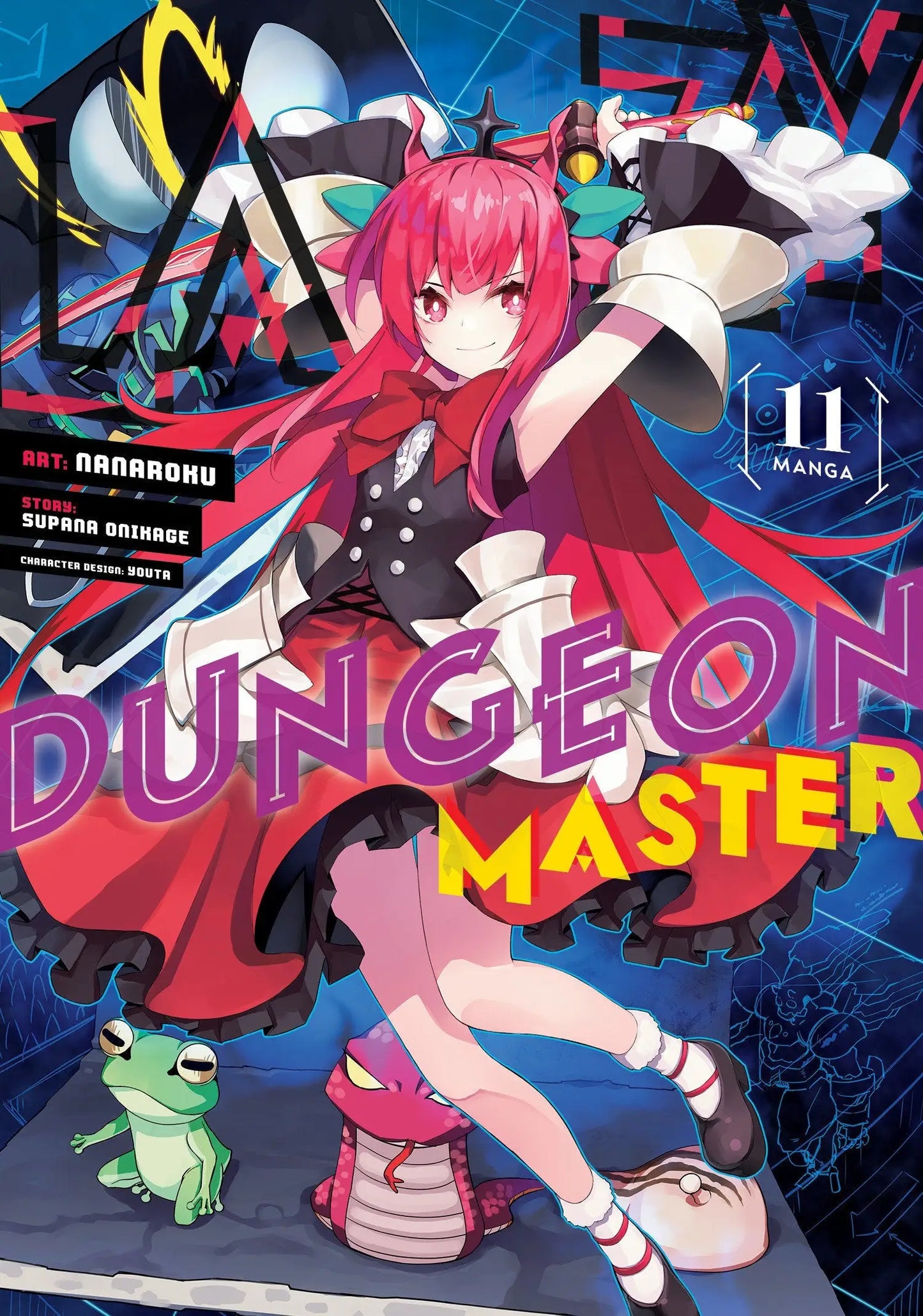 Lazy Dungeon Master manga cover art for Dungeon Master Manga Volume 11 display