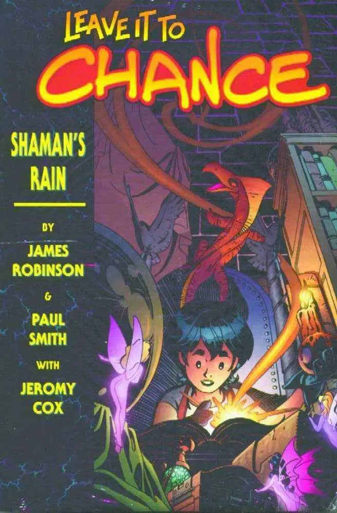 Book cover for Leave It To Chance Shaman’s Rain signed hardcover with colorful artwork