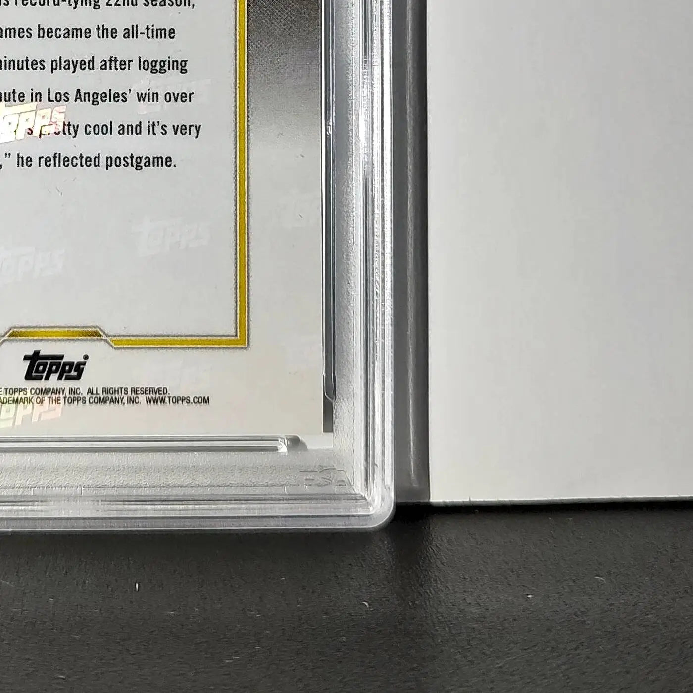LeBron James 2024 Topps Now #10 All-Time Leader Minutes Played PSA 10 Gem Mint