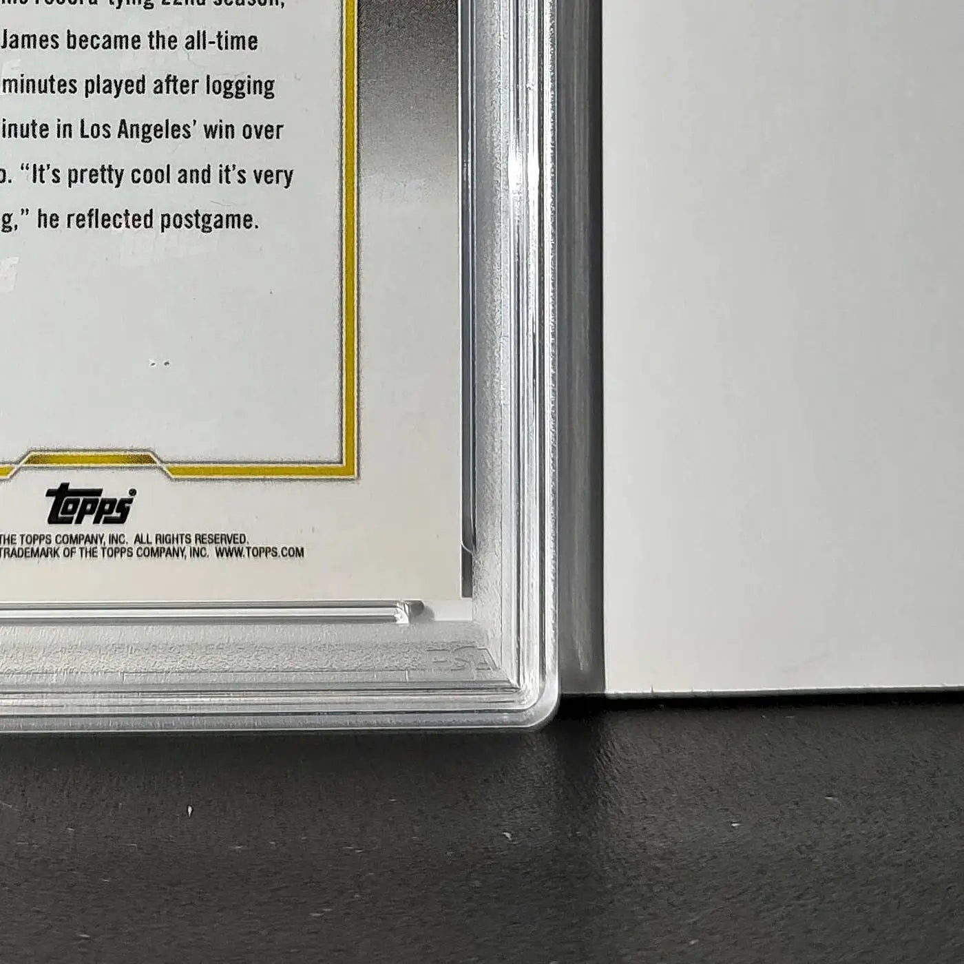 LeBron James 2024 Topps Now #10 All-Time Leader Minutes Played PSA 10 Gem Mint