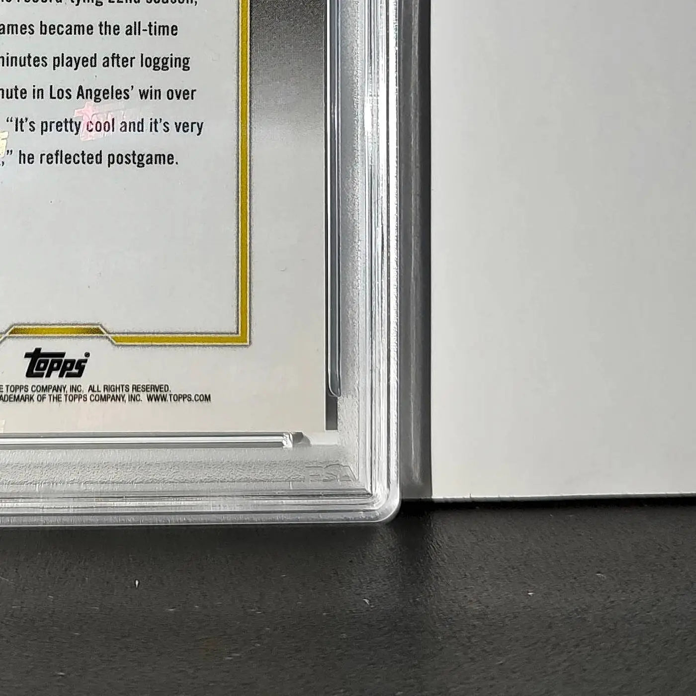 LeBron James 2024 Topps Now #10 All-Time Leader Minutes Played PSA 10 Gem Mint