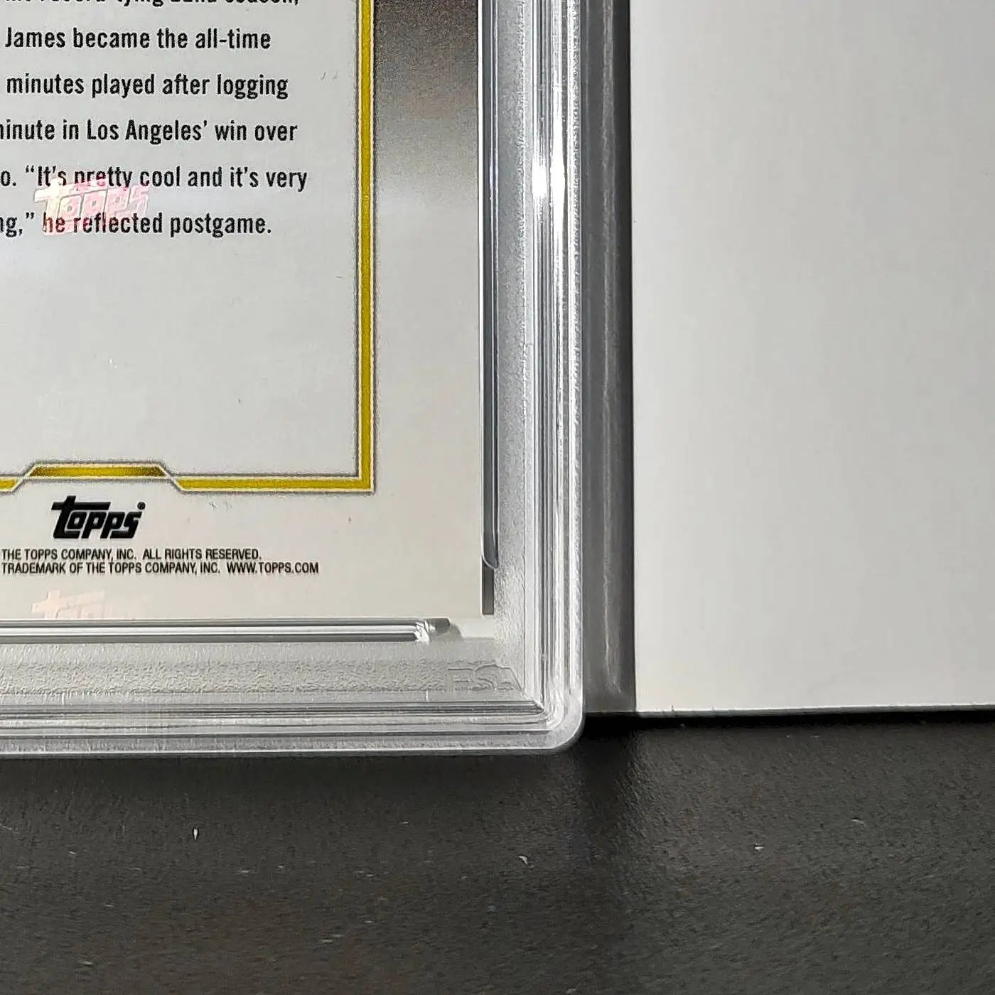 LeBron James 2024 Topps Now #10 All-Time Leader Minutes Played PSA 10 Gem Mint - Basketball Card Single