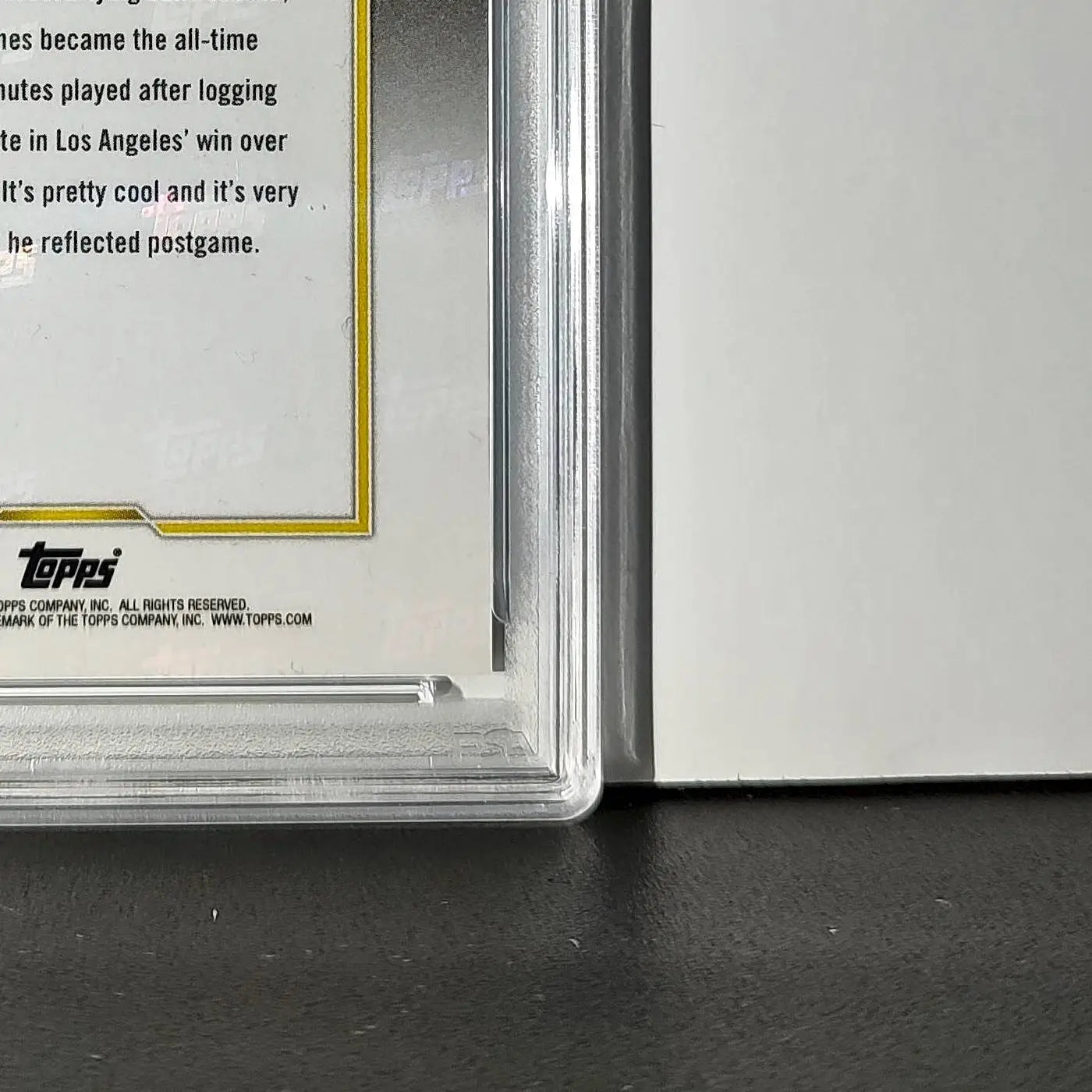 LeBron James 2024 Topps Now #10 All-Time Leader Minutes Played PSA 10 Gem Mint