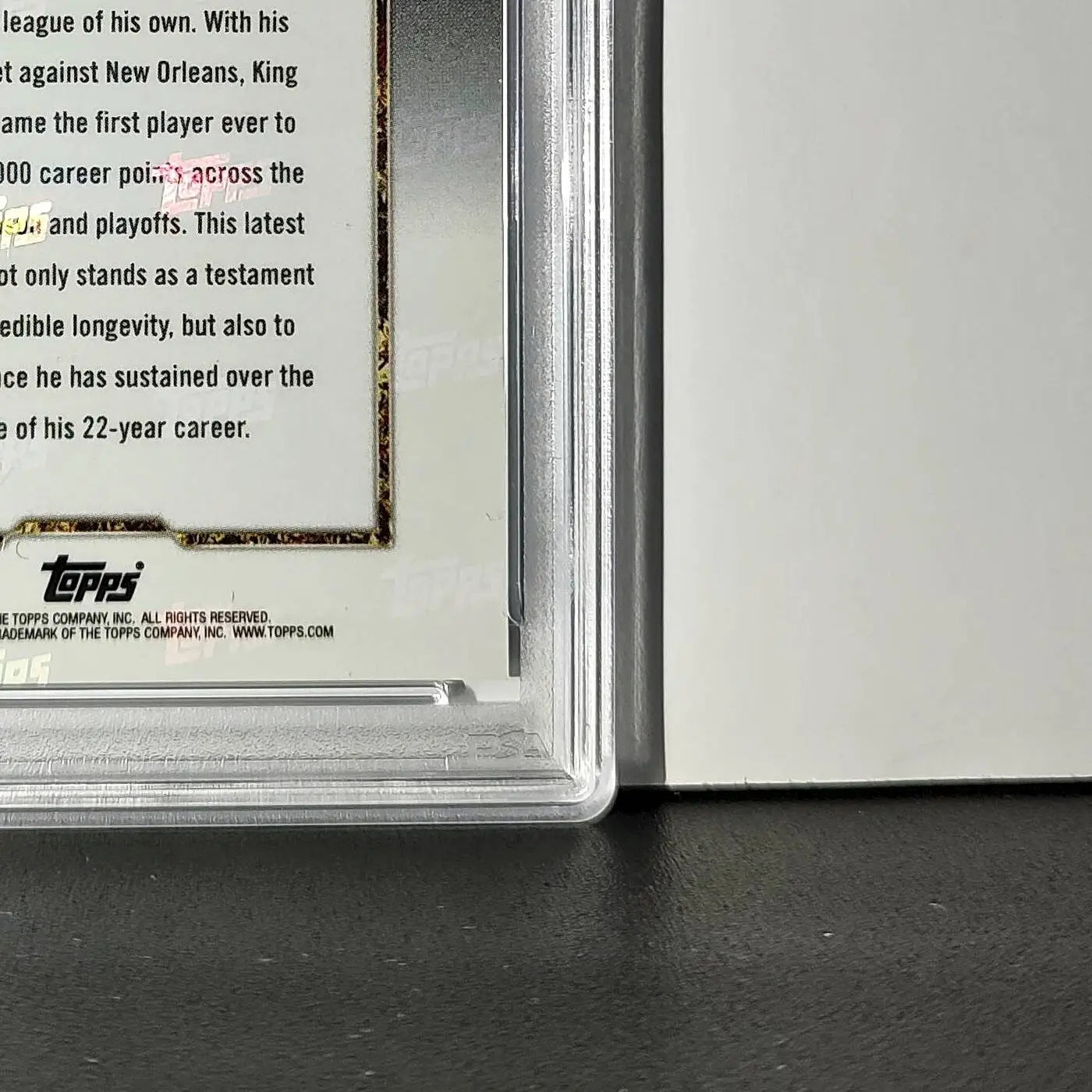 Lebron James 2024 Topps Now 50k Career Points #12 Card PSA 9 Mint - Basketball Card Single