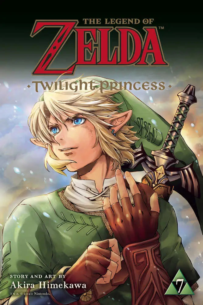 Twilight Princess manga cover featuring the Master Sword from The Legend of Zelda Graphic Novel Volume 07