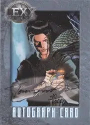 Lexx Tom Grindberg Autograph Card A8 #40 featuring a person with a small creature