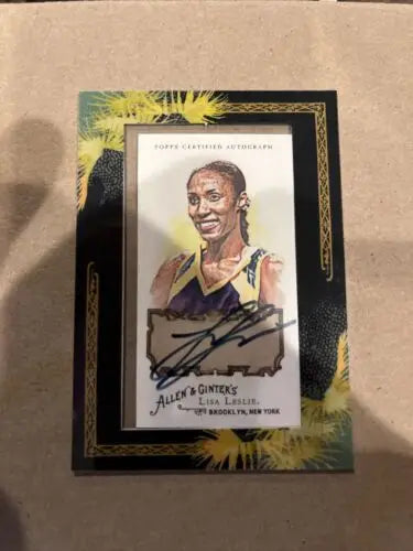 Lisa Leslie 2008 Topps Allen and Ginter Autograph Auto Card #AGA-LL The Sparks