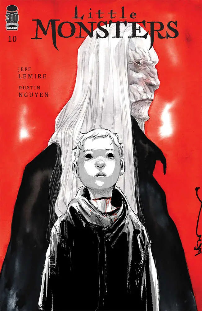 Comic book cover for Little Monsters #10 featuring a ghostly figure, perfect for trading cards