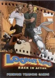 Looney Tunes Back in Action internet exclusive promo card with trading pack display