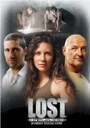 Promotional poster for LOST featuring main characters on Lost Revelations promo card