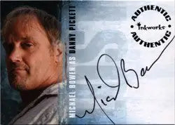 Autographed Danny Pickett card featuring Michael Bowen’s headshot for collectors