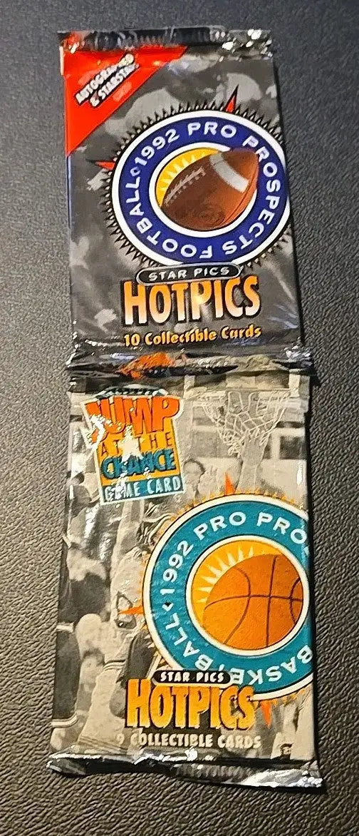 Lot Of 6 1992 Star Picks Pro Prospects Football And Basketball 3 Packs Each... - Football Card Box