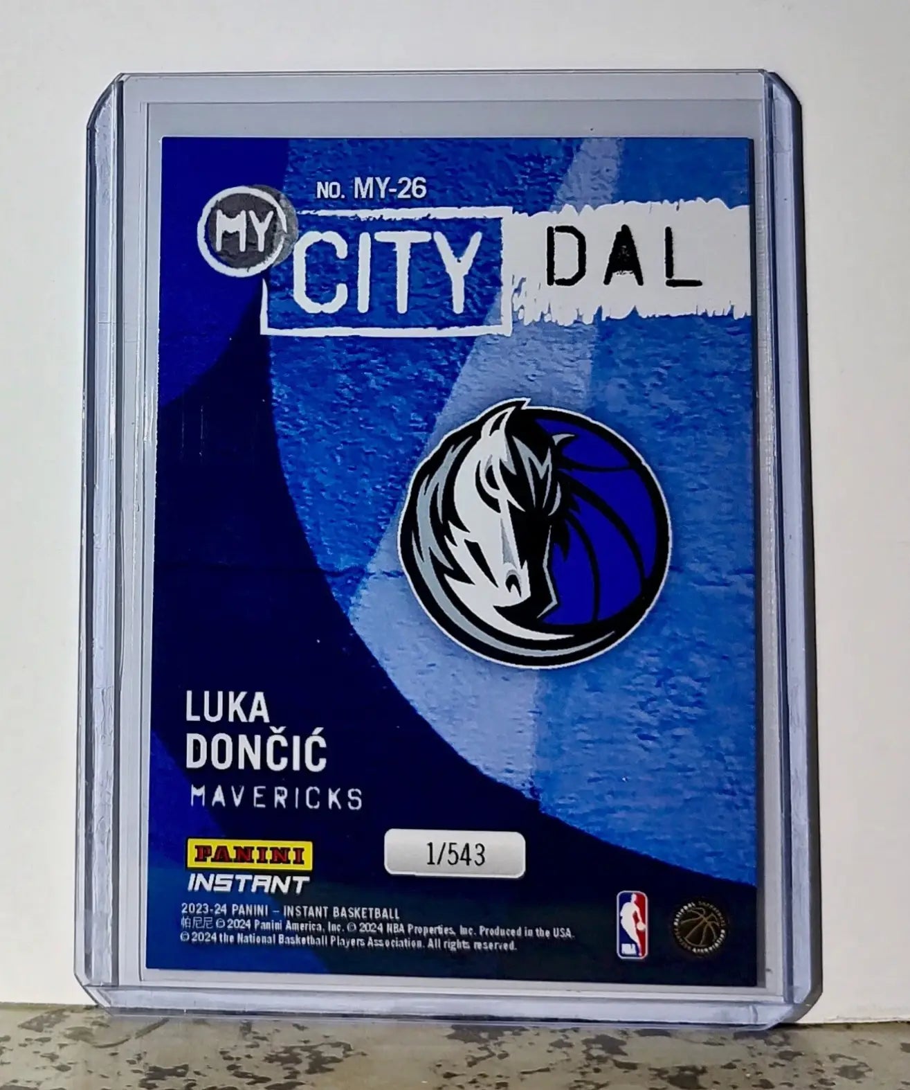 Luka Doncic 2023-24 Panini NBA #26 MyCity Basketball Card Mavericks 1/543