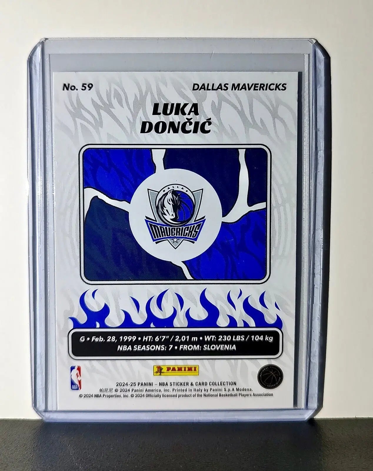 Luka Dončić 2024-25 Panini NBA #59 Foil Sticker Card Dallas Mavericks - Basketball Card Single