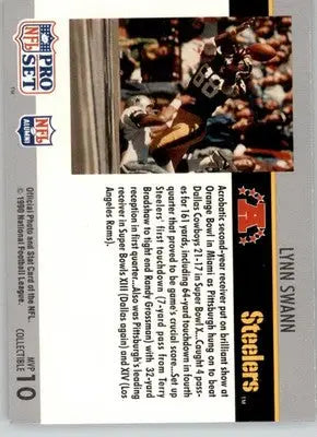 Lynn Swann - 1990 Pro Set - #10 - Super Bowl MVP Collectibles Football - Football Card Single
