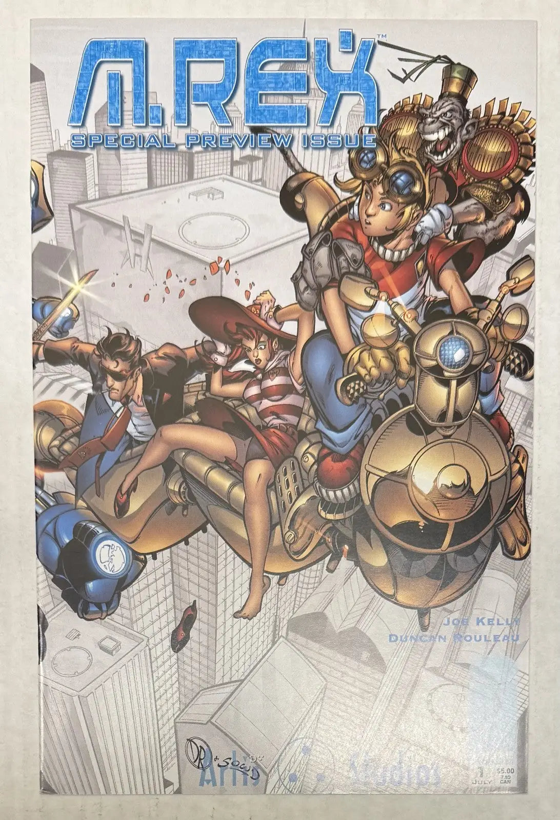 M. Rex Preview Cover Variant - A (Image Comics Malibu Comics July 1999) - Comic Book