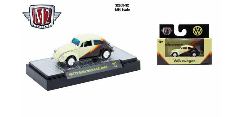 M2 Machines 1:64 Detroit Muscle R92 1967 VW Beetle Deluxe USA Model - Collectibles