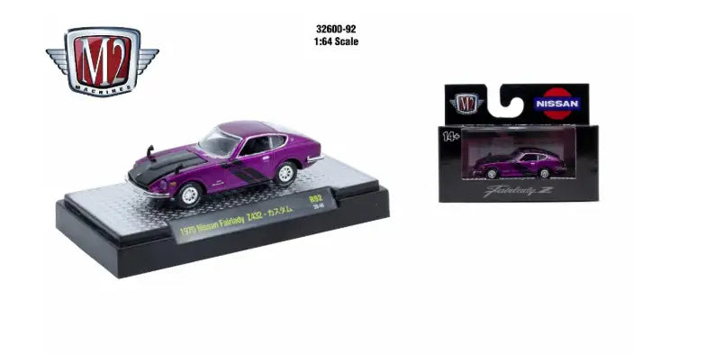 M2 Machines 1:64 Detroit Muscle R92 1970 Nissan Fairlady Z432 - Collectibles