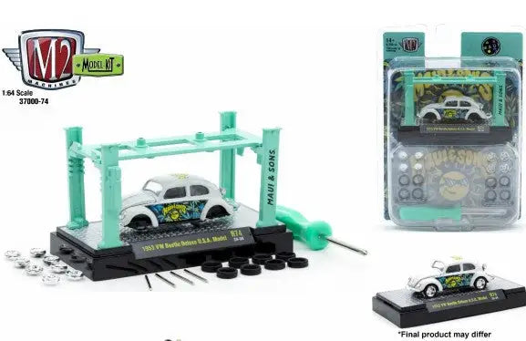 M2 Machines 1:64 Model Kit Release featuring 1953 VW Beetle Deluxe model car kit