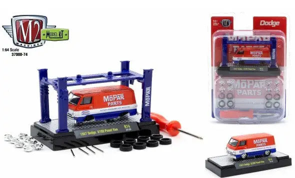 Dodge A100 Panel Van model kit release from M2 Machines in 1:64 scale