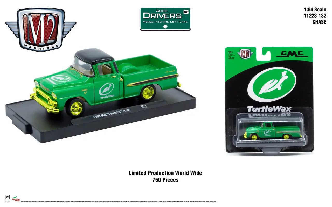 M2 Machines Auto-Drivers 1:64 R132 1959 GMC Fleetside Truck CHASE - Other