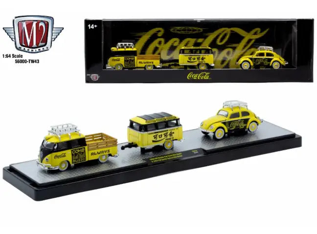 M2 Machines Auto Hauler TW43 1960 VW Double Cab Truck 53 VW Beetle Deluxe - Collectibles
