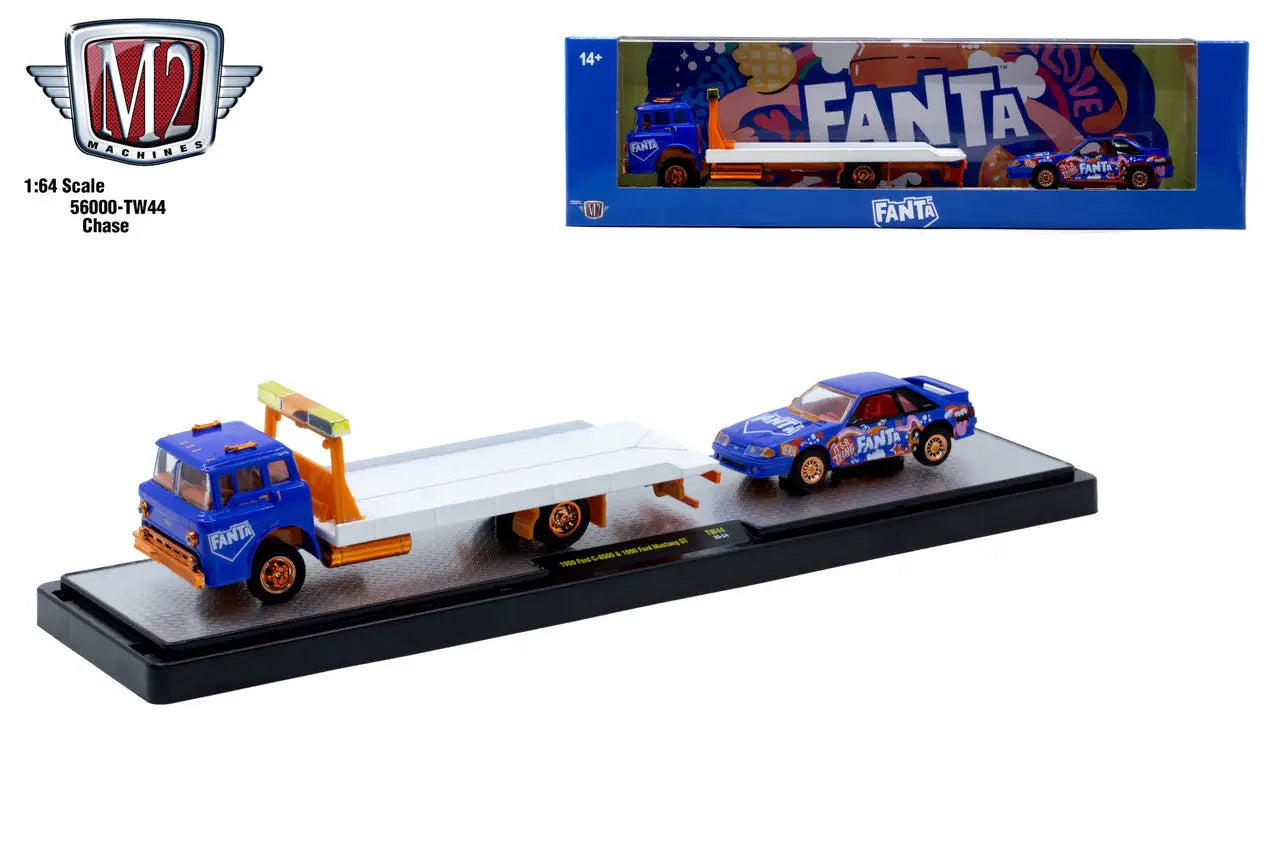 M2 Machines Auto Hauler TW44 1990 Ford C8000 90 Ford Mustang GT CHASE - Other