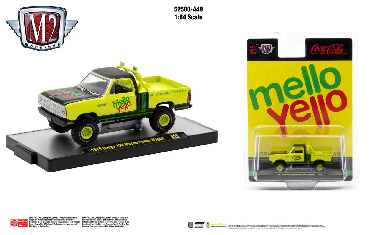 Yellow and black 1970 Chevrolet C10 with Mello Yello branding featured in Release A48