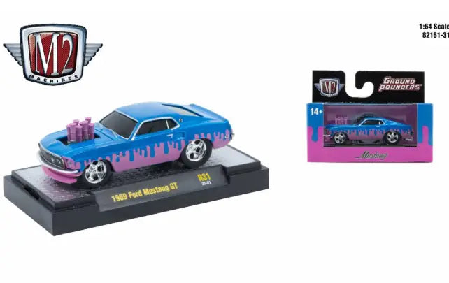 M2 Machines Ground Pounder R31 1969 Ford Mustang GT
