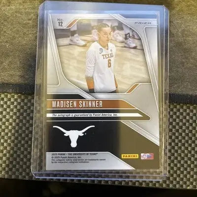 Madisen Skinner Auto 2025 Panini NIL Texas Longhorns #12 Silver Prizm SP - Basketball Card Single