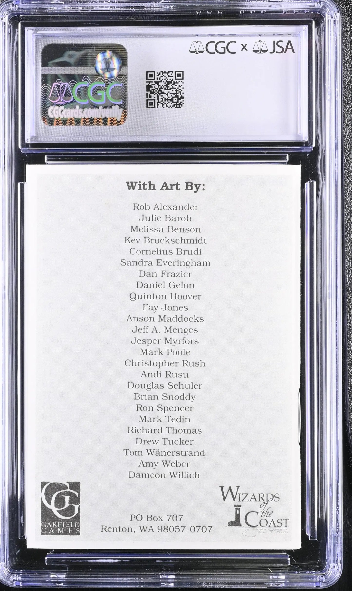 Magic MTG Beta Unlimited Instruction Booklet CGC 9 Mint JSA Richard Garfield Autograph - Entertainment Memorabilia