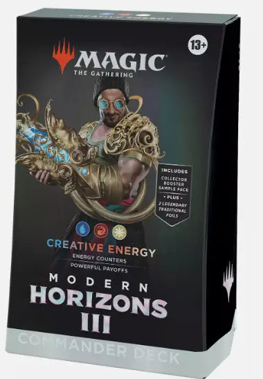 Magic The Gathering Modern Horizons Creative Energy Commander Deck box display