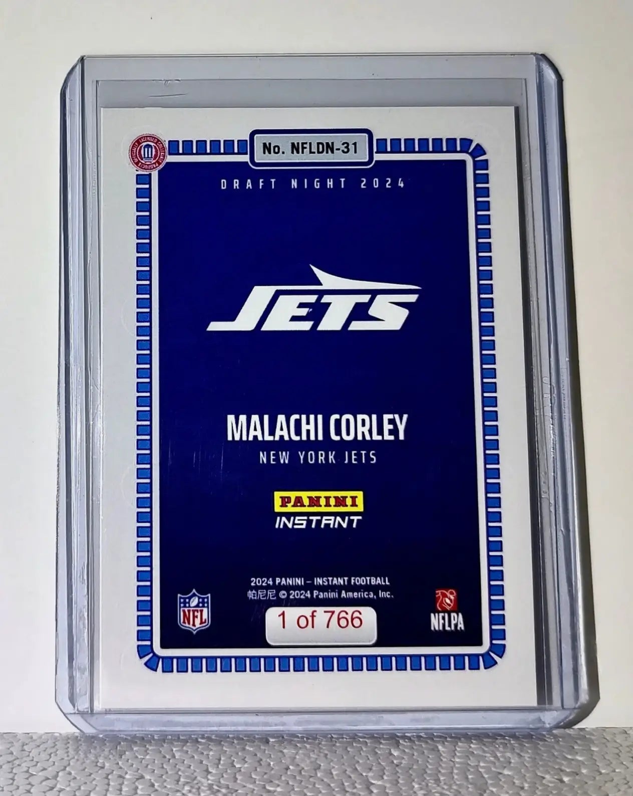 Malachi Corley 2024 Panini NFL #31 Draft Night Rookie Football Card 1 of 766