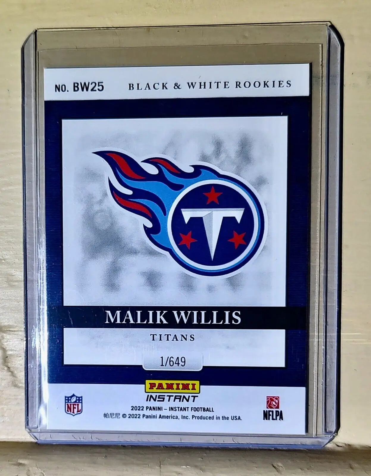 Malik Willis 2022 Panini NFL Black & White Rookies #25 Football Card 1 of 649