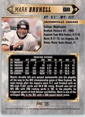 Mark Brunell - 1997 Topps Gallery - #50 - Football