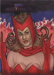 Scarlet Witch sketch card from Marvel Masterpieces Series 2 by Kristin Allen