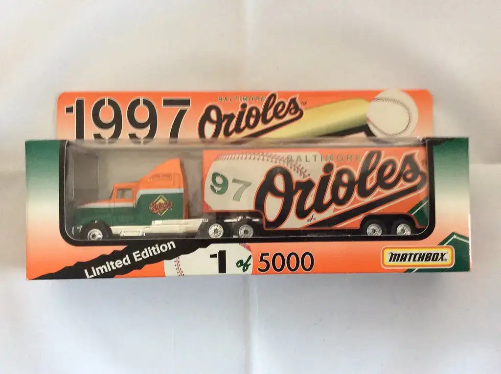 Matchbox 1997 1:80 Scale Tractor Trailer Baltimore Orioles Limited Edition 5000 - Collectibles