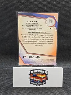 Max Clark 2025 Bowmans Best Baseball Prospect Base - Tigers #TP-1 - Baseball Card Single