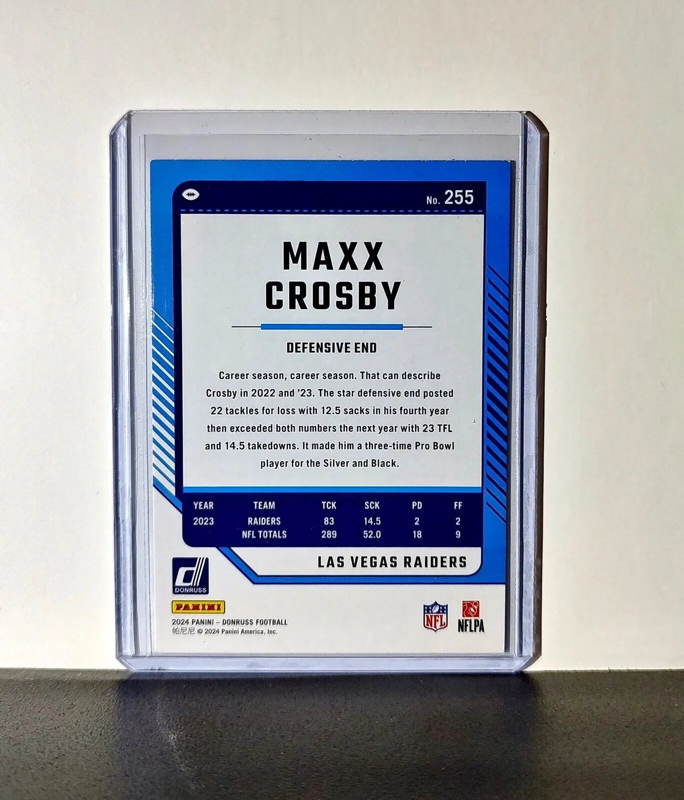 Maxx Crosby 2024 Panini Donruss NFL #255 Press Proof Card Las Vegas Raiders - Football Card Single